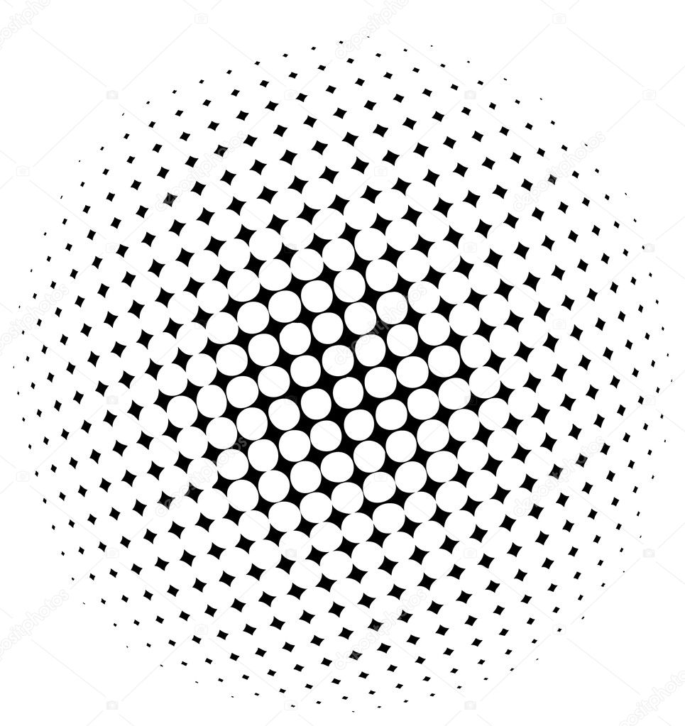 Halftone dots - vector