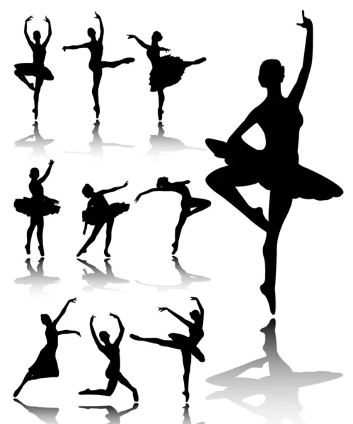 Baletní tanečníci — Stockový vektor