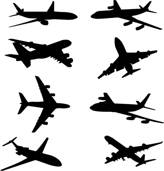 Repülőgépek Stock Illusztrációk