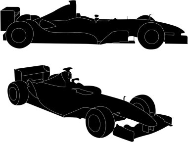 Formula car clipart