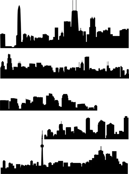 Panorama städer — Stock vektor