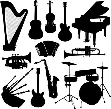 Musical instruments clipart