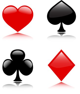 Card suits clipart