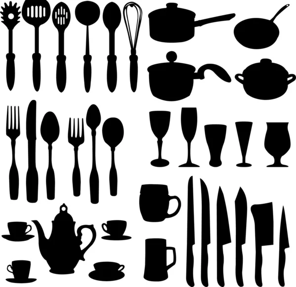 Objets de cuisine — Image vectorielle