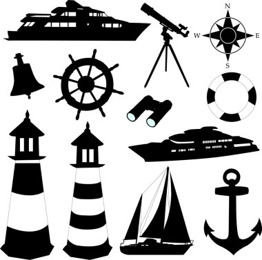 Sailing equipments clipart