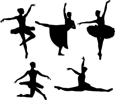 Ballet dancers clipart