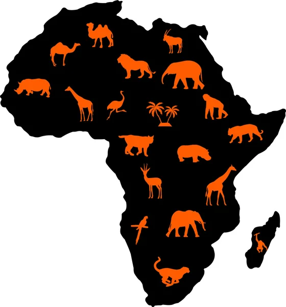 stock vector African animals