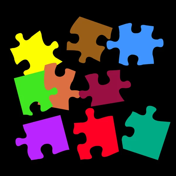 Illustration Puzzle — Image vectorielle