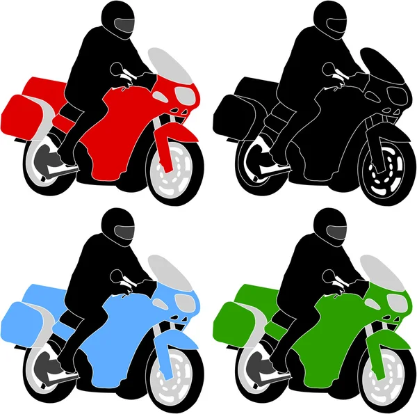 Motocyklista — Wektor stockowy