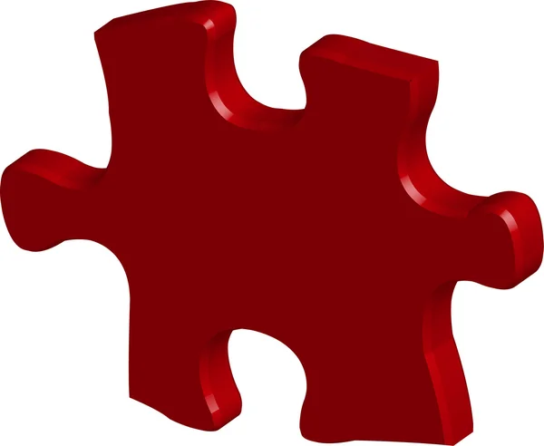 3D-Puzzle — Stockvektor