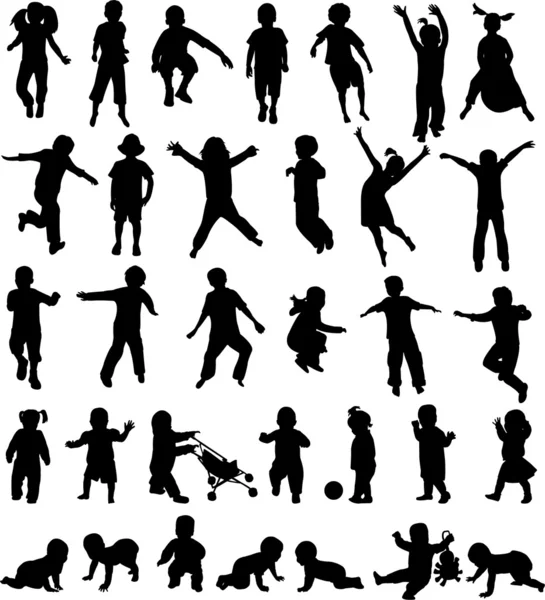 157 976 Child Silhouette Vector Images Child Silhouette Illustrations Depositphotos