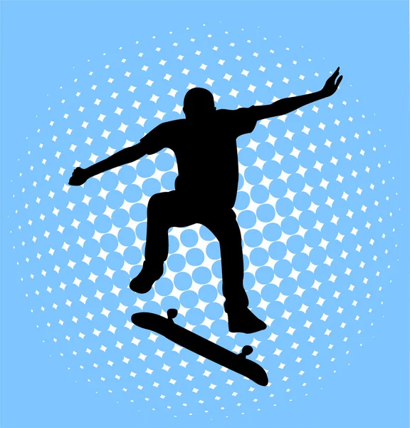 Skateboarder — Vettoriale Stock