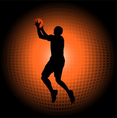 Basketball player clipart