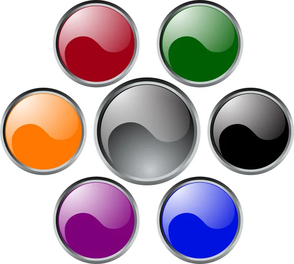 Γυαλιστερά κουμπιά — Διανυσματικό Αρχείο