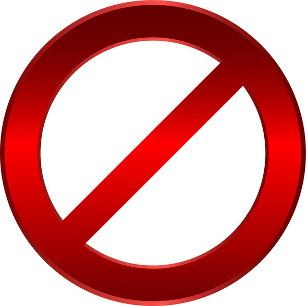 Απαγορευμένο σημάδι — Διανυσματικό Αρχείο