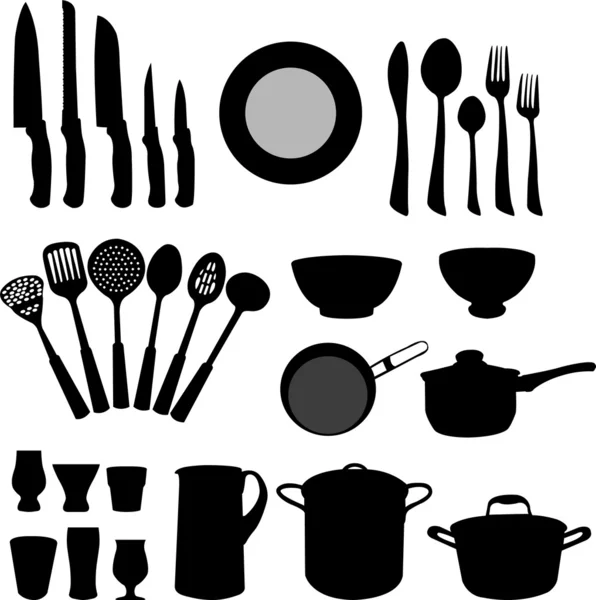 Éléments de cuisine — Image vectorielle