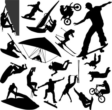 Extreme sport clipart