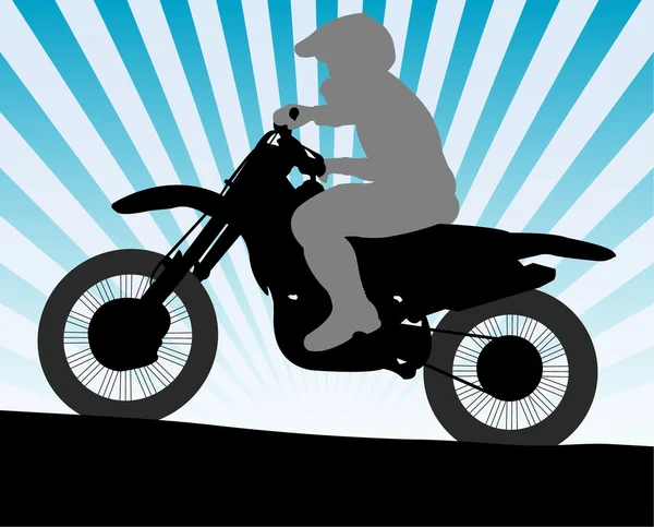 Motorradfahrer — Stockvektor