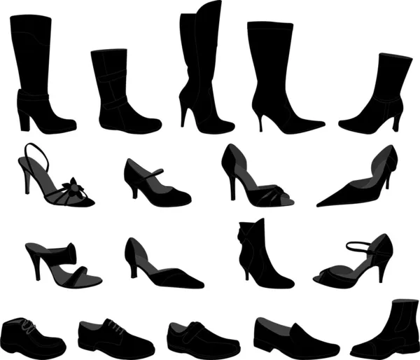 Schoenen collectie — Stockvector