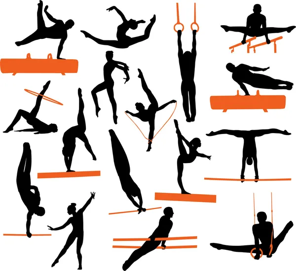 Gymnastics — Stock Illustration Gymnastics Royalty Free Stock Illustrations