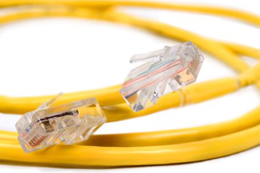 RJ-45 And Cat 5 Cable clipart