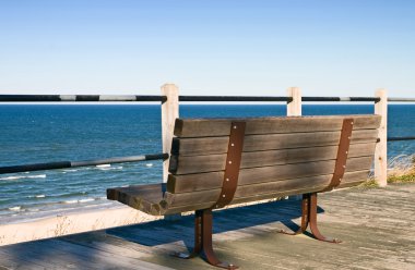 Bench on the Lake clipart