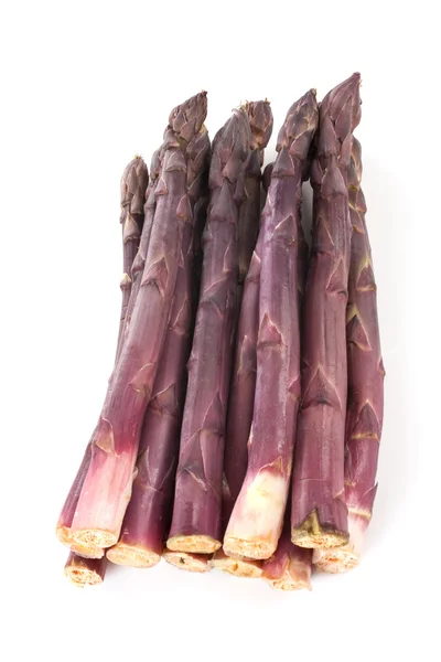 Paarse asperges spears — Stockfoto