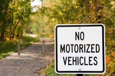 No Motorized Vehicles clipart