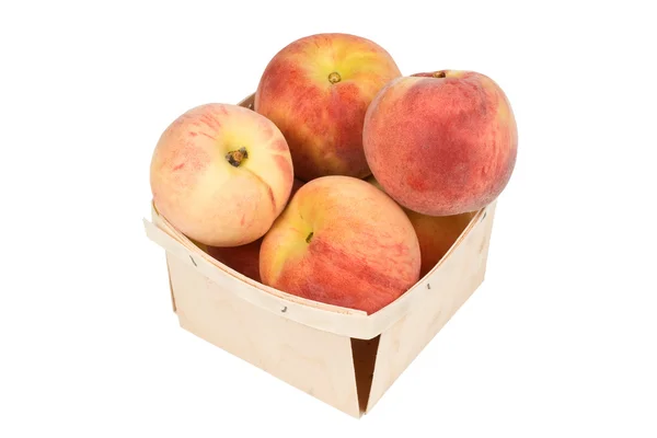 桃のボックス — ストック写真