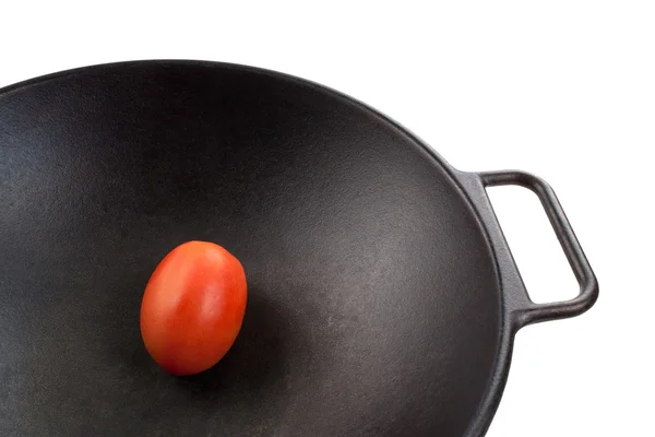 鍋にトマト — ストック写真
