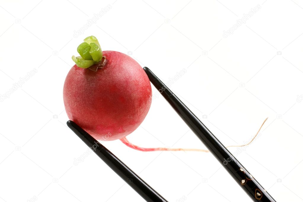 Radish and Chopsticks