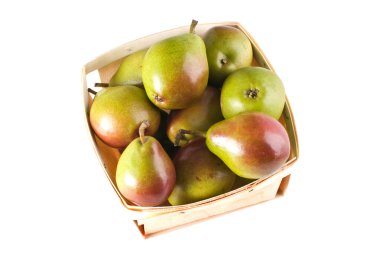 Seckel Pears in Basket clipart