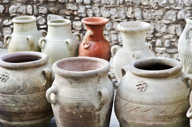 Vases and amphoras clipart