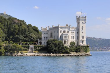 Miramare Castle in Trieste (Italy) clipart