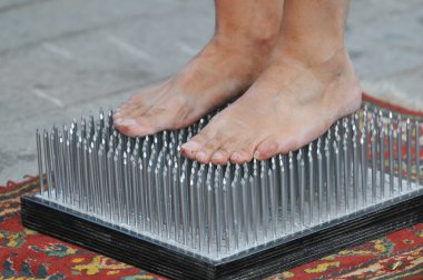 Bed of nails clipart