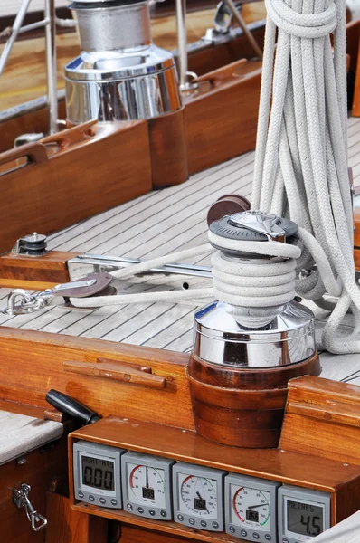 Dettaglio barca a vela — Foto Stock