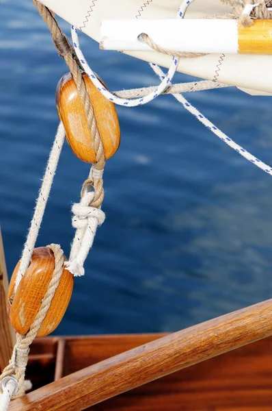 Gamla segling remskivor — Stockfoto