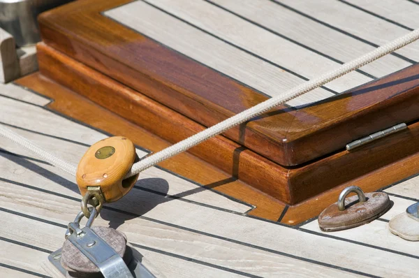 Dettaglio barca a vela — Foto Stock