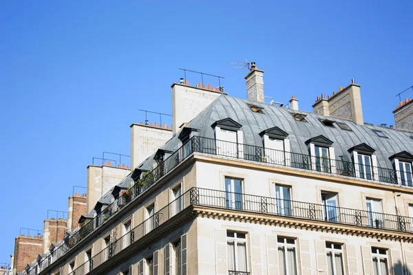 stock image Haussmann building in Paris, France