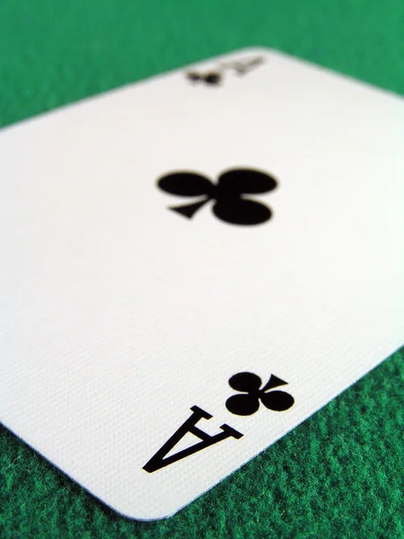 Ace of Clubs Shallow — Stock Photo, Image