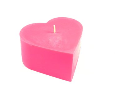 Small Heart Candle clipart