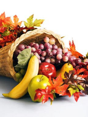 Cornucopia the horn of plenty clipart