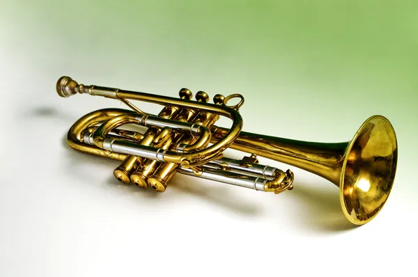 금관 악기 트럼펫 — 스톡 사진