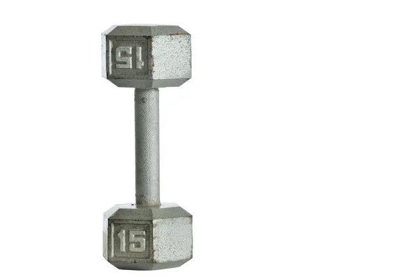 Weight training barbell — Stock Photo, Image