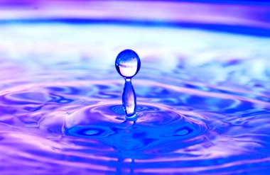 Ripples from a water drop clipart