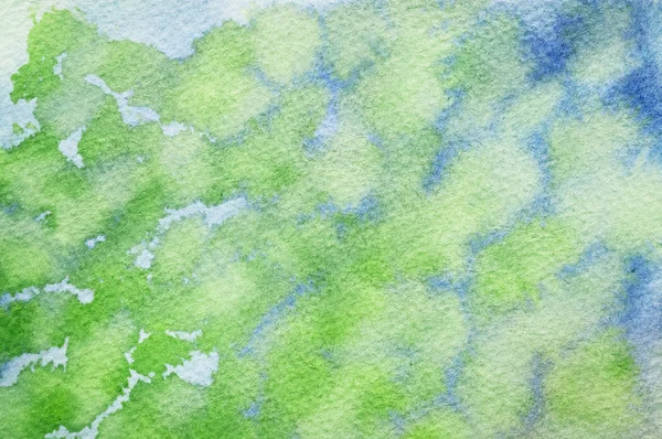 Mavi ve yeşil suluboya — Stok fotoğraf
