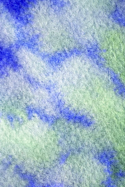 Yeşil ve mavi suluboya — Stok fotoğraf