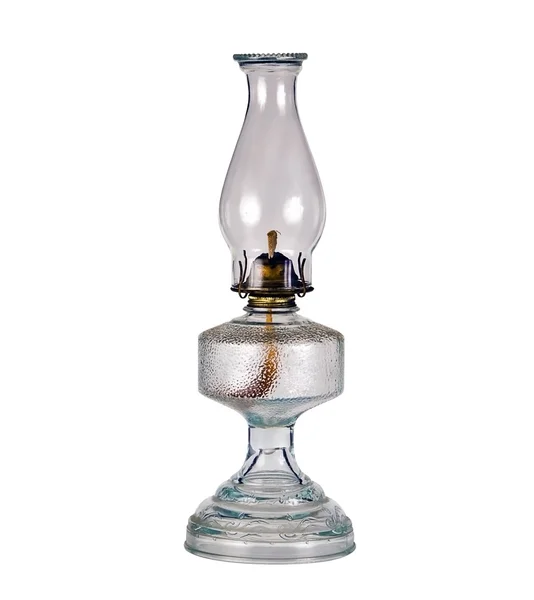 Lampka na białym tle olej — Zdjęcie stockowe