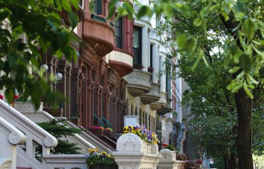 New York City Brownstones clipart