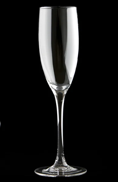 Champaign glass isolated on black — Stock Photo, Image
